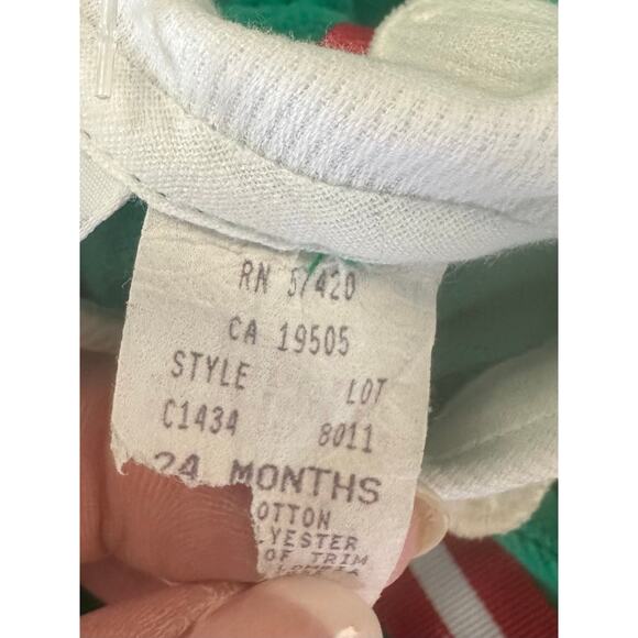 Vintage Heartstrings One Piece Holiday Outfit Sz. 24m - Picture 7 of 7